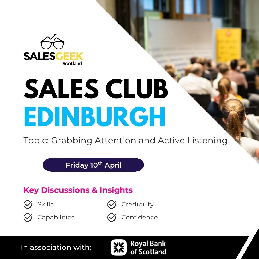 Sales Club Edinburgh – April